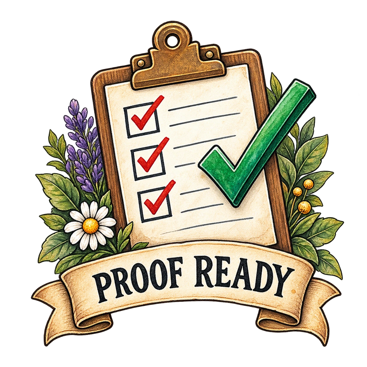 Proof ready illustration